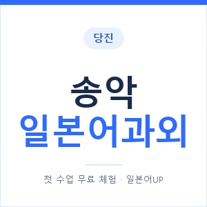 송악 일본어과외 안내 이미지 — 일본어UP 1:1 맞춤 수업
