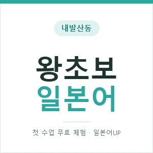 내발산동 왕초보일본어 안내 이미지 — 일본어UP 1:1 맞춤 수업, 첫 수업 무료 체험