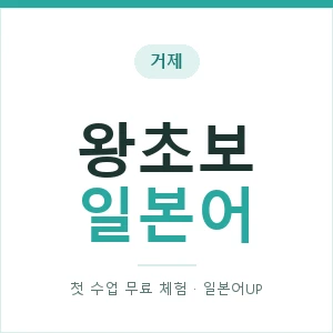 거제 왕초보일본어 안내 이미지 — 일본어UP 1:1 맞춤 수업, 첫 수업 무료 체험