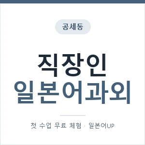 공세동 직장인일본어과외 안내 이미지 — 일본어UP 1:1 맞춤 수업, 첫 수업 무료 체험