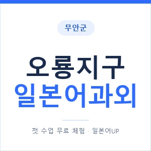 오룡지구 일본어과외 안내 이미지 — 일본어UP 1:1 맞춤 수업