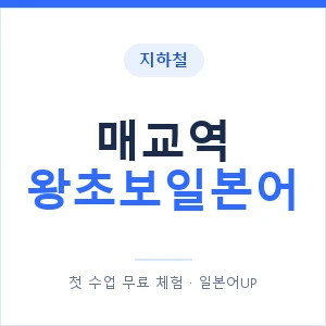 지하철 매교역 왕초보일본어 - 추천 안내 이미지 — 일본어UP 1:1 맞춤 수업, 첫 수업 무료 체험