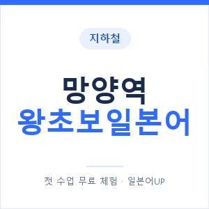 지하철 망양역 왕초보일본어 - 추천 안내 이미지 — 일본어UP 1:1 맞춤 수업, 첫 수업 무료 체험